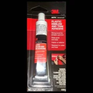 Tube of Plastic Emblem & Trim Adhesive 3M