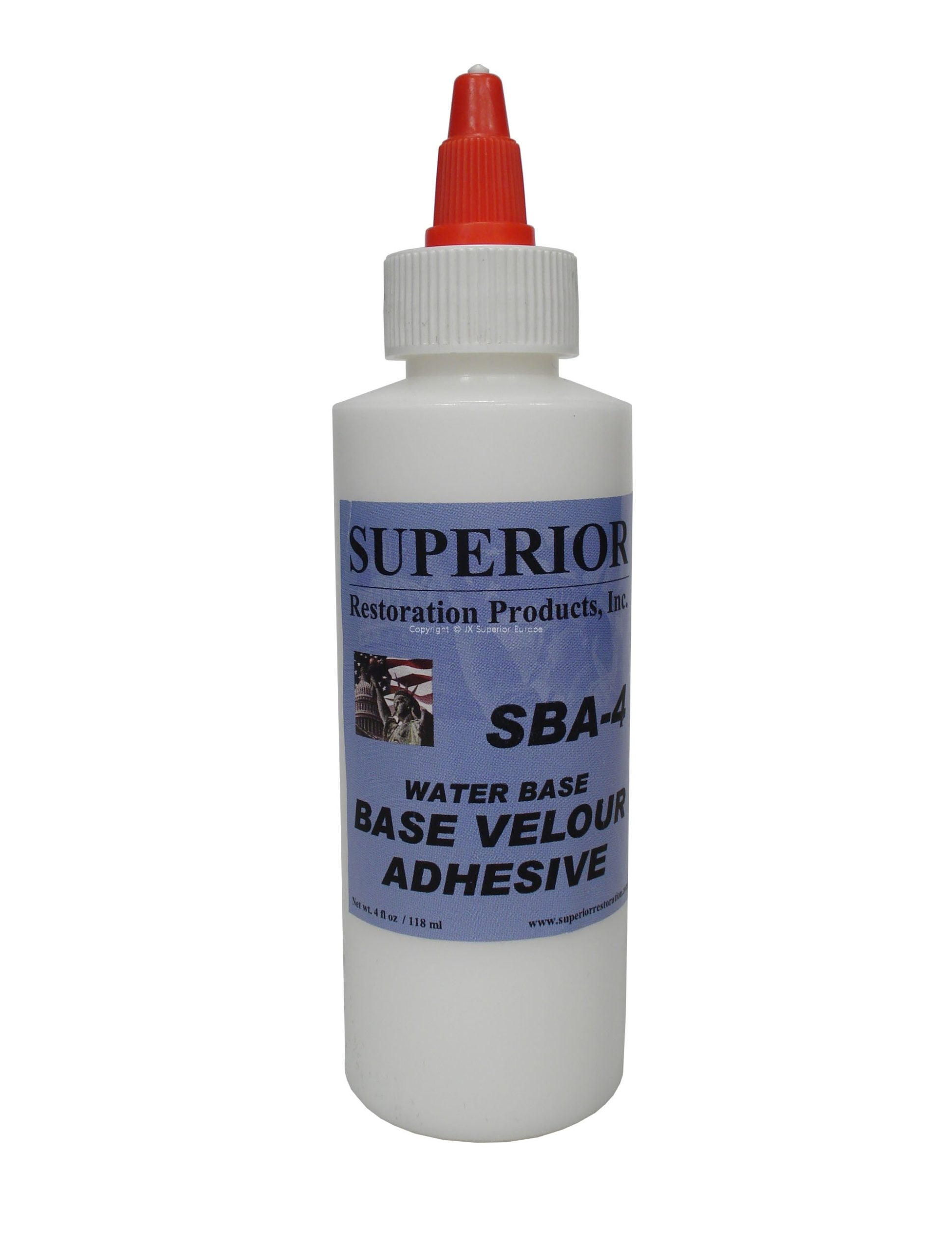 4 oz White Water Base Velour Base Adhesive