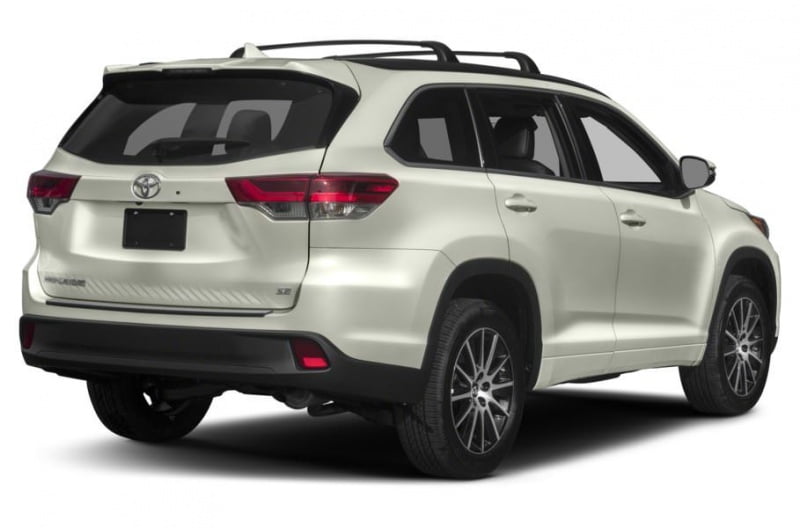 TOYOTA HIGHLANDER  2016-2018 - Rear Sill Plate Vinyl