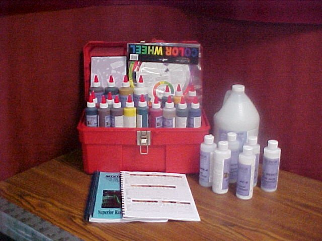 Complete Water Base Pigment Color Matching Kit w/Formulas & New Color Swatches