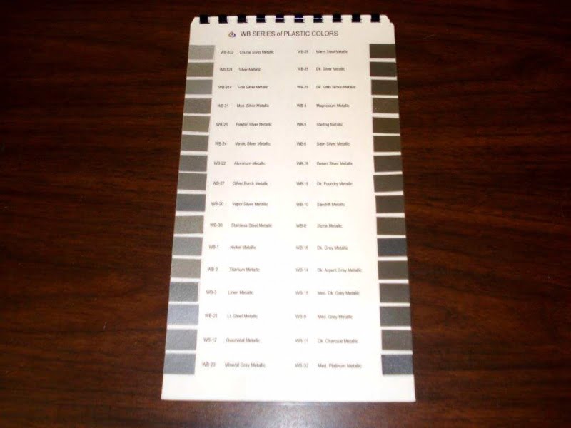 Water Base Trim Color Charts