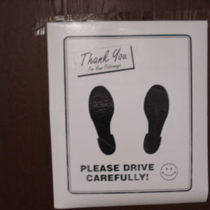 Case of Embossed Paper Floor Mats (250 per case)