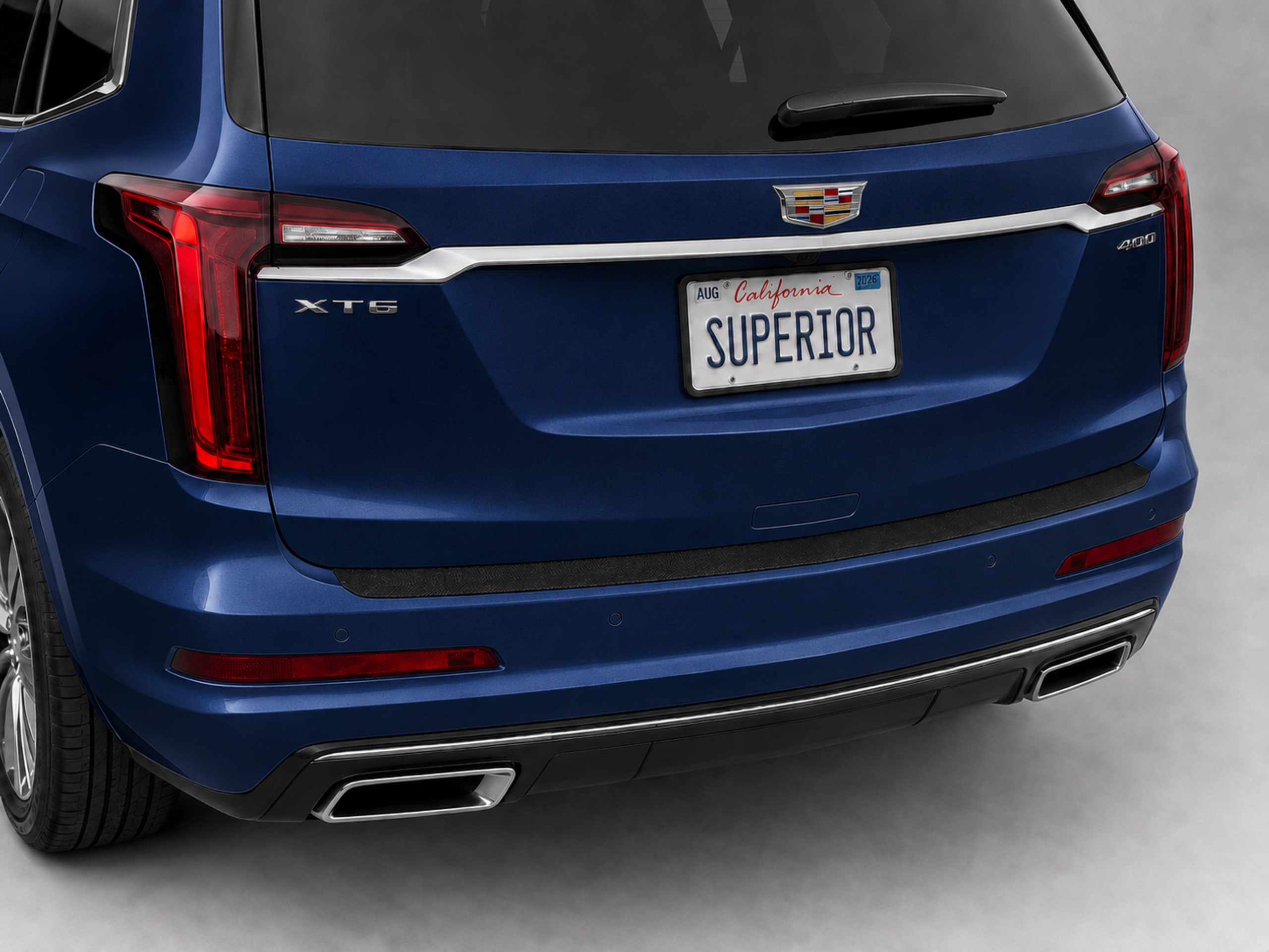 CADILLAC XT6 2018-2023 - Rear Sill Plate Vinyl CADILLAC XT6 2018-2023 - Rear Sill Plate Vinyl