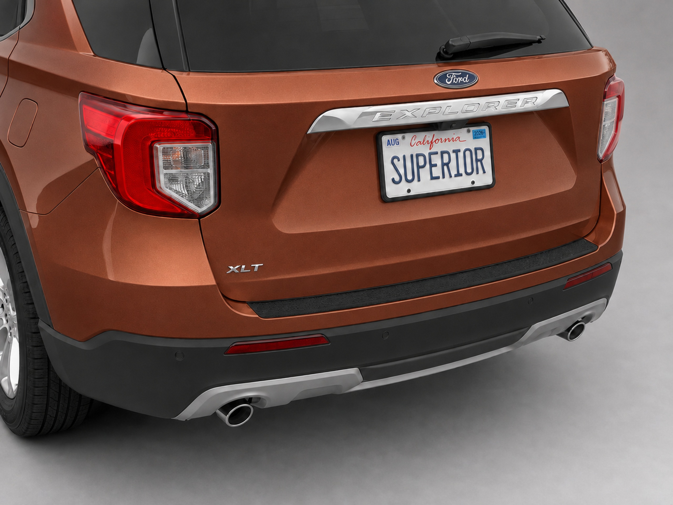 THICK CUT FORD EXPLORER 2015-2020 - Rear Sill Plate Vinyl THICK CUT FORD EXPLORER 2015-2020 - Rear Sill Plate Vinyl