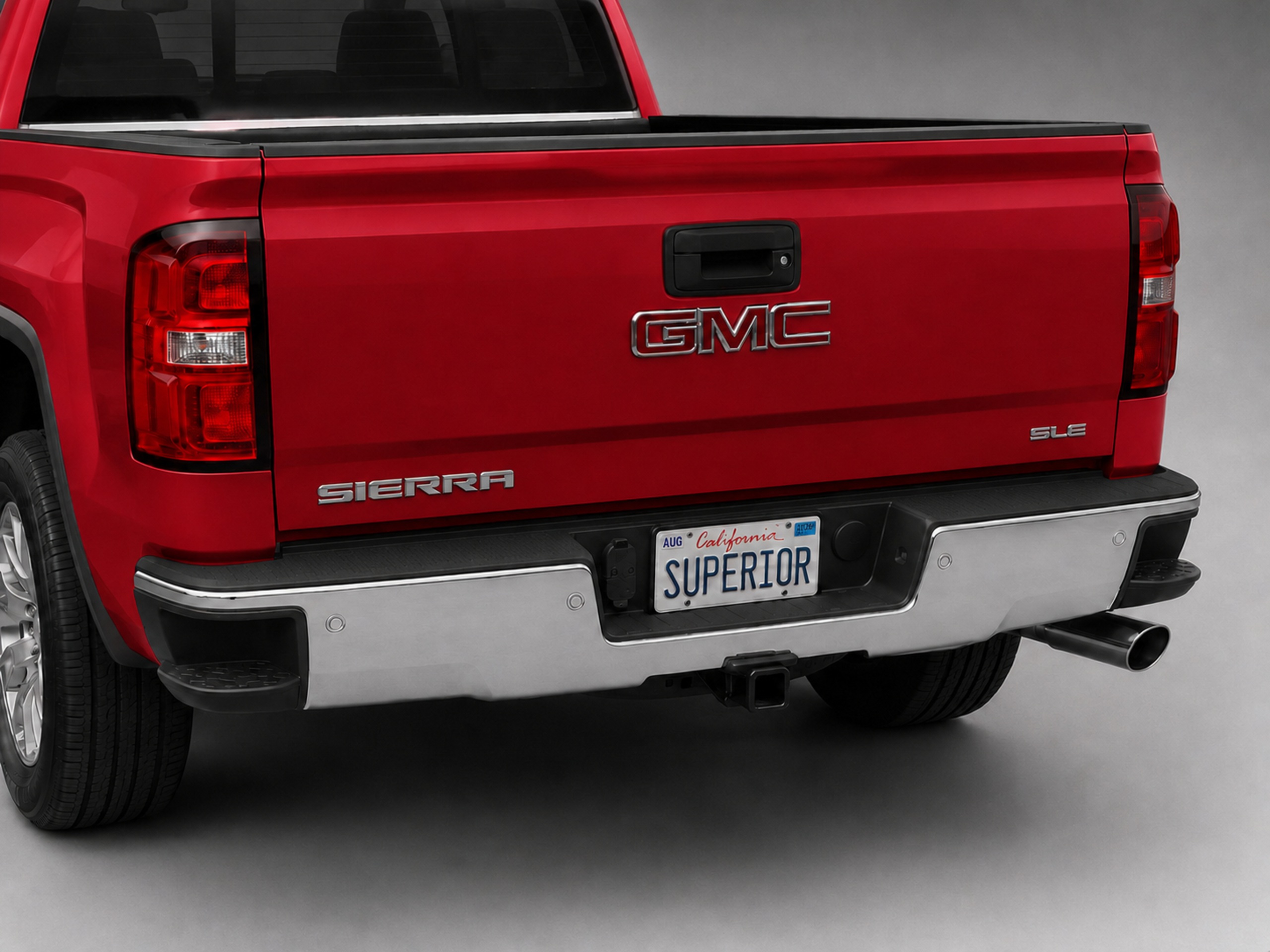 2016-2018 GMC SIERRA & SILVERADO - Rear Sill Plate Vinyl 2016-2018 GMC SIERRA & SILVERADO - Rear Sill Plate Vinyl