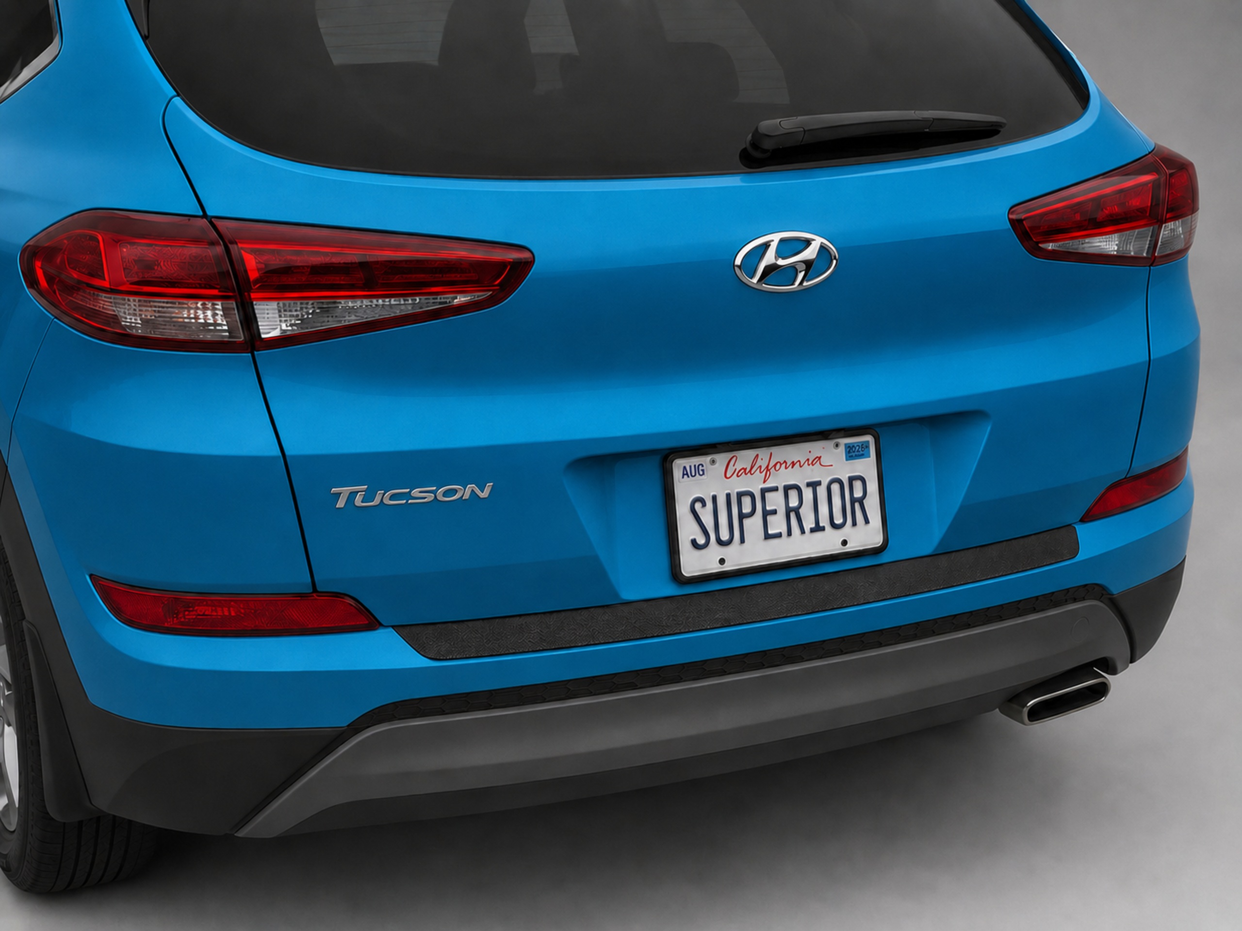 HYUNDAI TUCSON 2018-2020 - Rear Sill Plate Vinyl HYUNDAI TUCSON 2018-2020 - Rear Sill Plate Vinyl