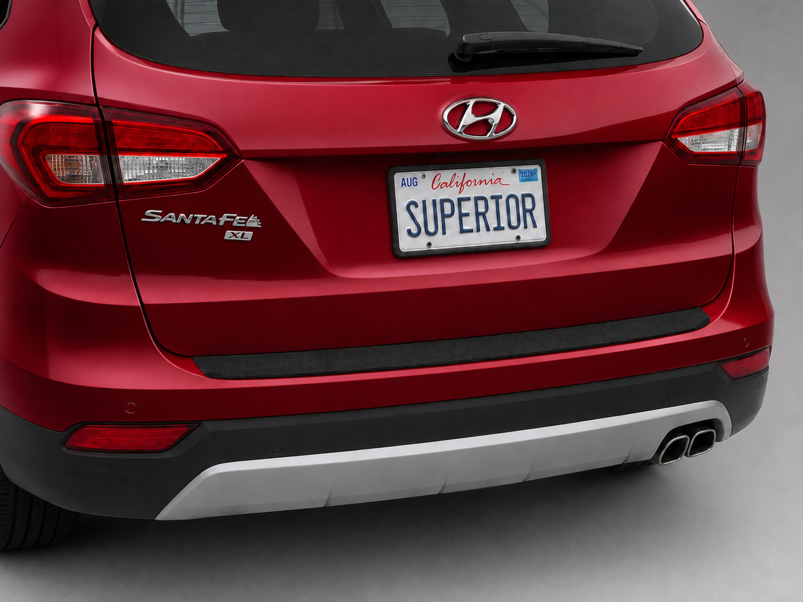 HYUNDAI SANTA FE XL 2019 - Rear Sill Plate Vinyl HYUNDAI SANTA FE XL 2019 - Rear Sill Plate Vinyl