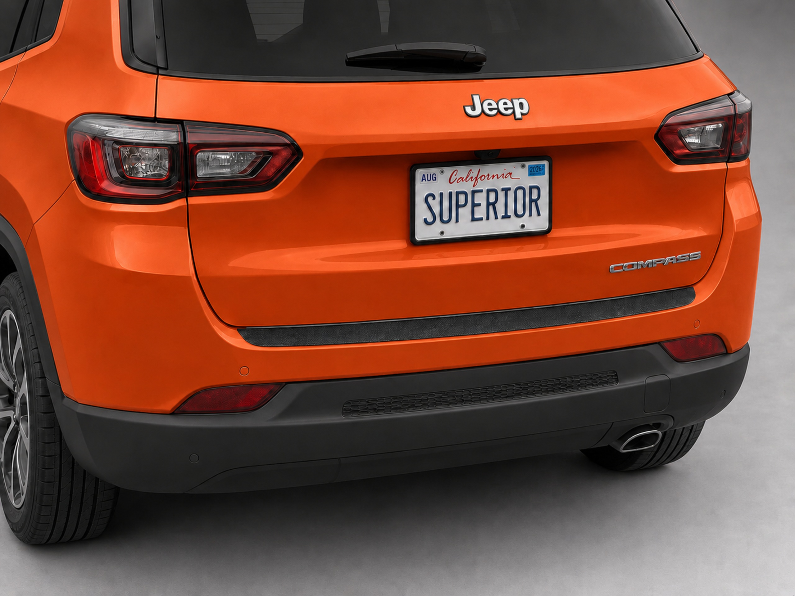 2018-2020 JEEP COMPASS - Rear Sill Plate Vinyl 2018-2020 JEEP COMPASS - Rear Sill Plate Vinyl