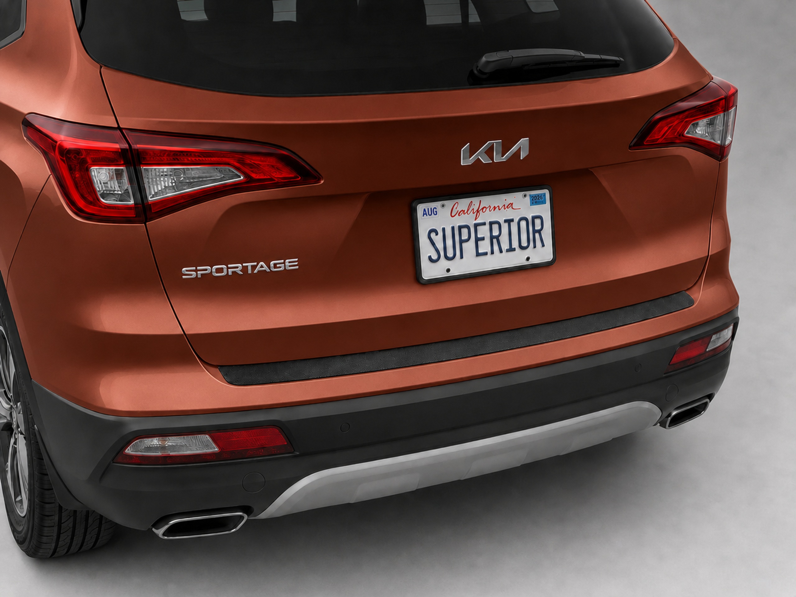 2017-2022 KIA SPORTAGE - Rear Sill Plate Vinyl 2017-2022 KIA SPORTAGE - Rear Sill Plate Vinyl