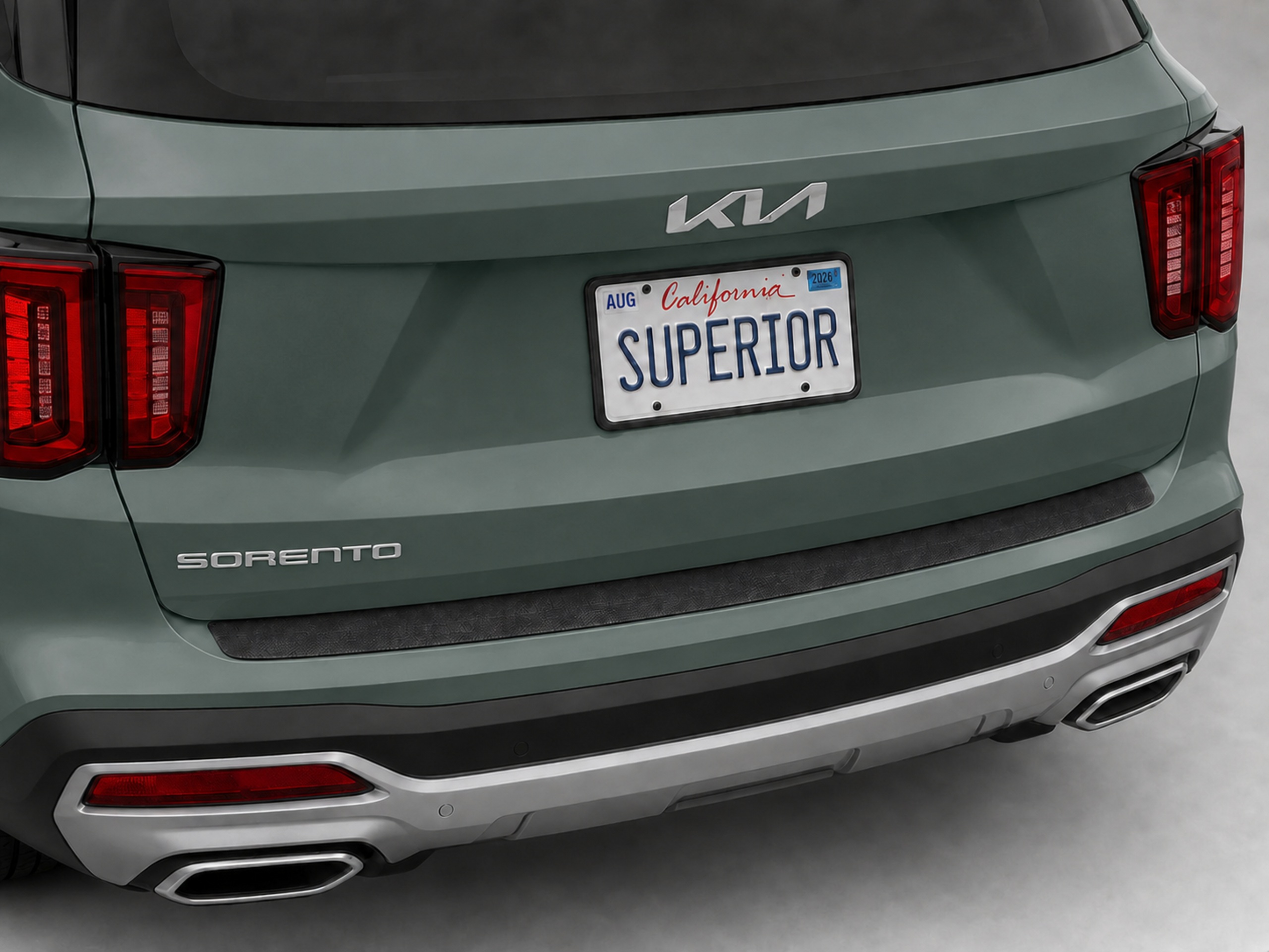 2018-2023 KIA SORENTO - Rear Sill Plate Vinyl 2018-2023 KIA SORENTO - Rear Sill Plate Vinyl