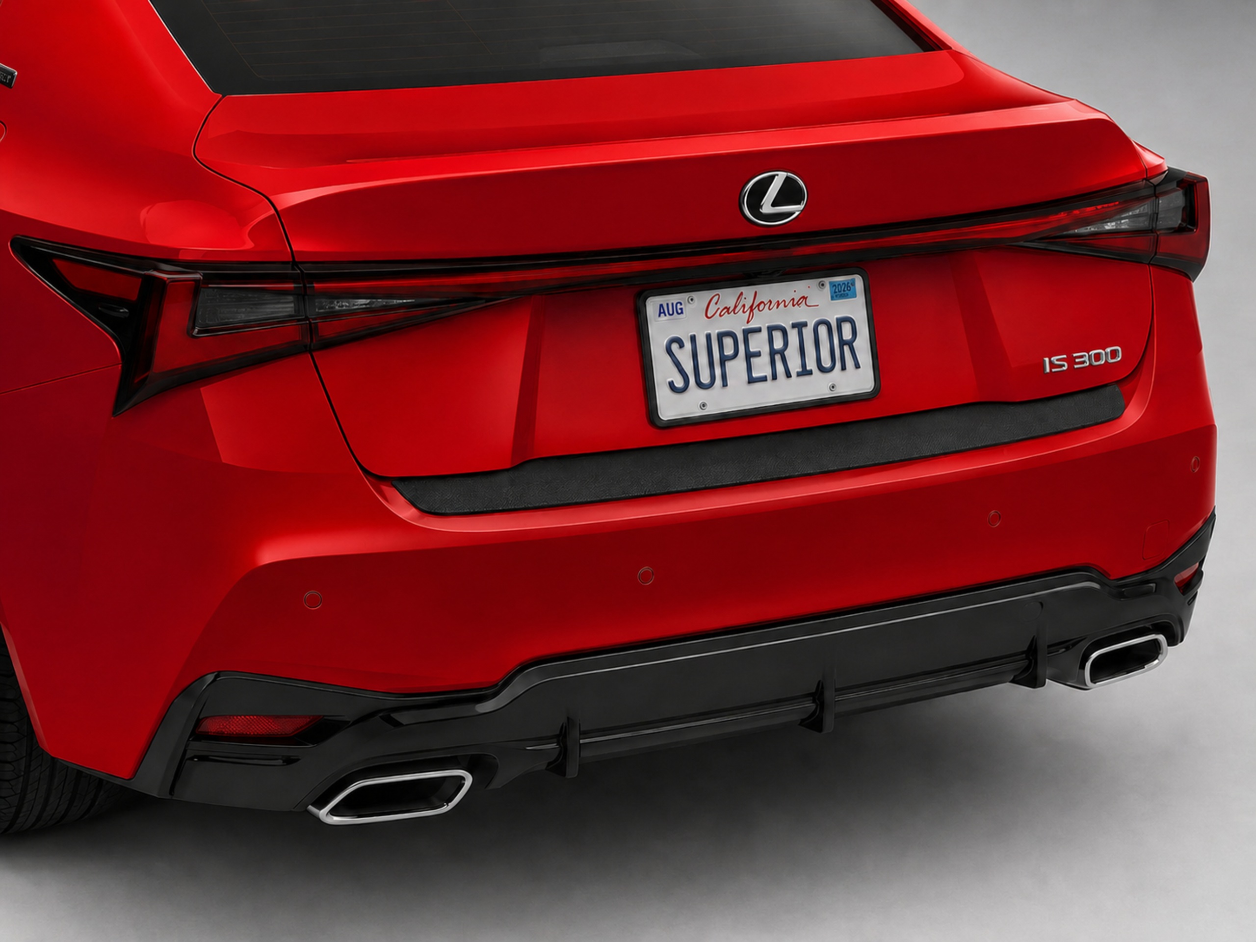 LEXUS IS300/H 2019-2023 - Thicker Rear Sill Plate Vinyl LEXUS IS300/H 2019-2023 - Thicker Rear Sill Plate Vinyl