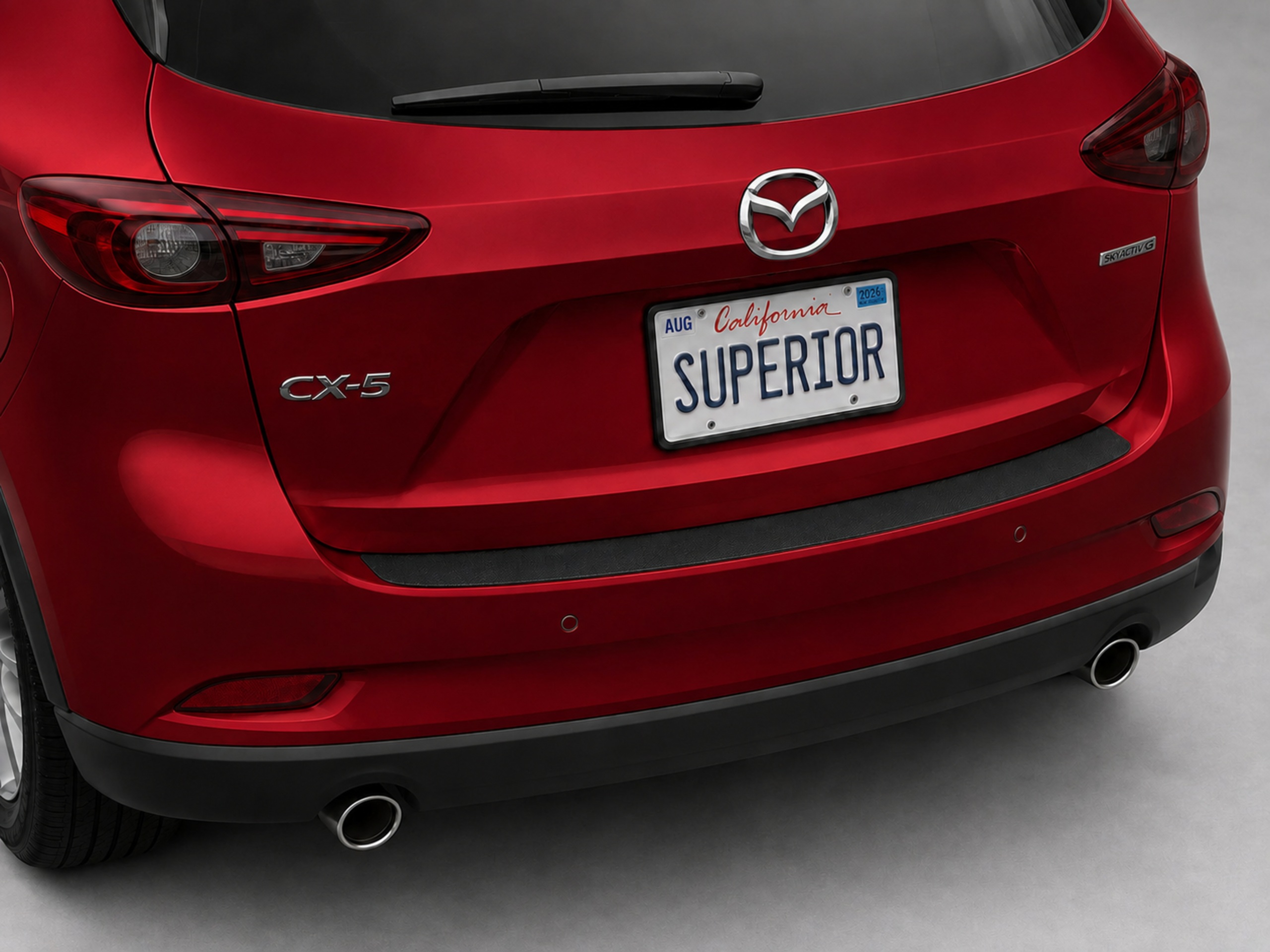 MAZDA CX5 2015-2020 - Rear Sill Plate Vinyl MAZDA CX5 2015-2020 - Rear Sill Plate Vinyl