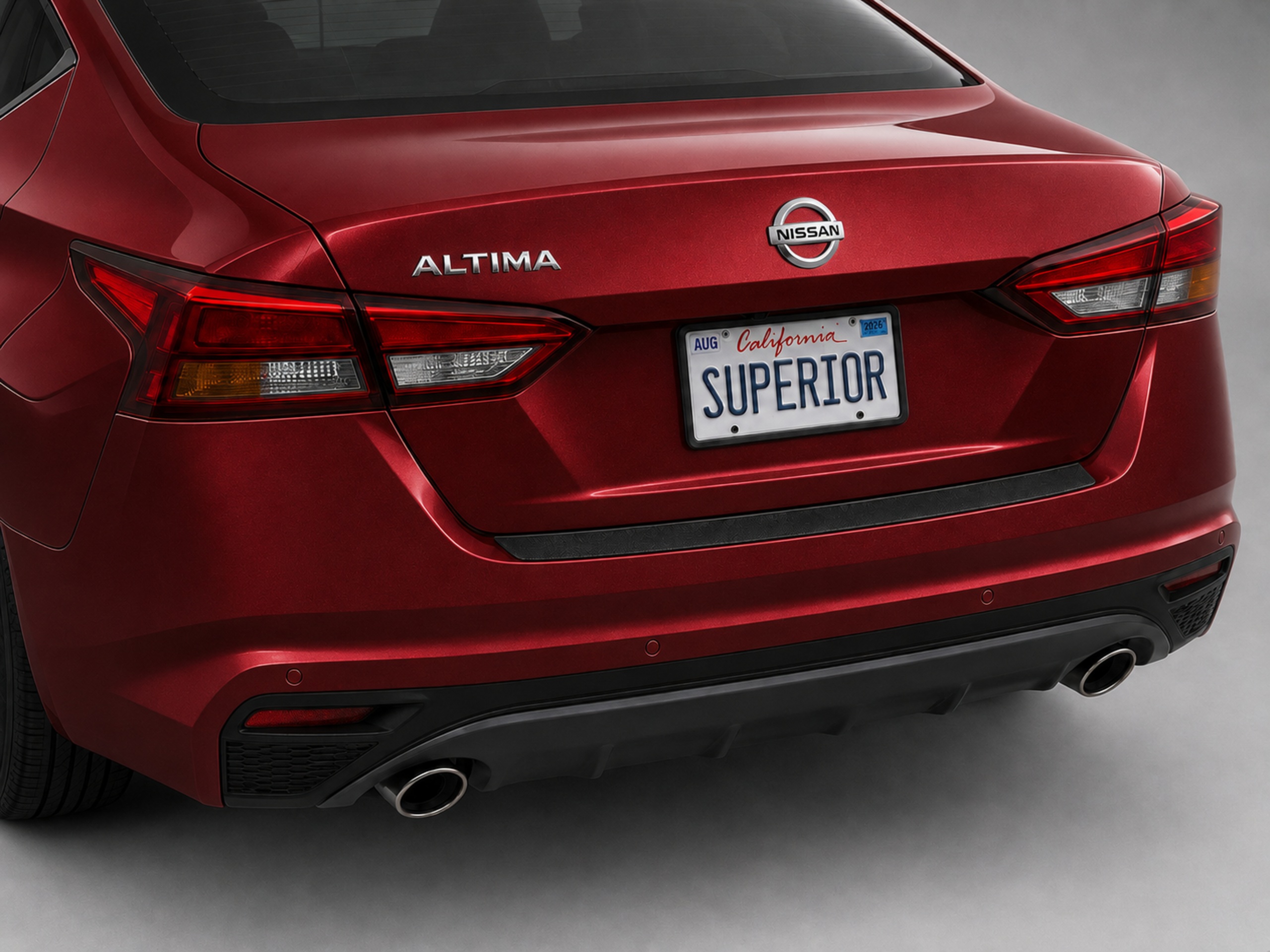 NISSAN ALTIMA 2019-2023 - Rear Sill Plate Vinyl NISSAN ALTIMA 2019-2023 - Rear Sill Plate Vinyl