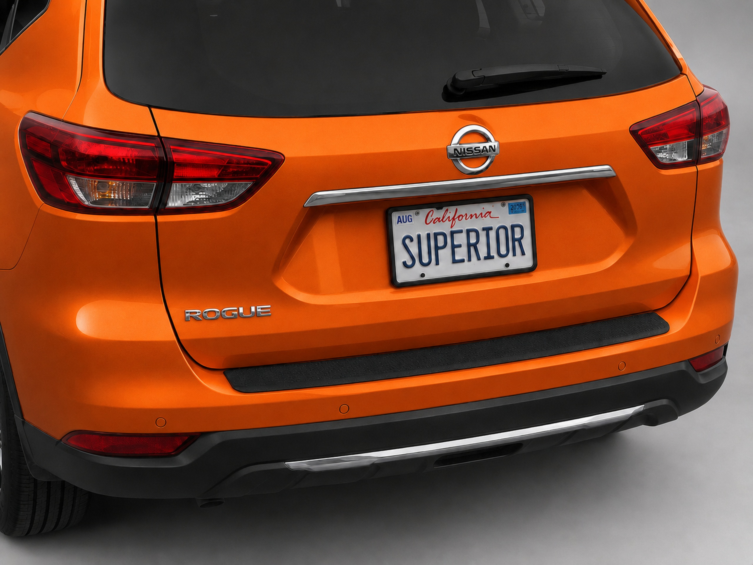 NISSAN ROGUE 2016-2018 - Rear Sill Plate Vinyl NISSAN ROGUE 2016-2018 - Rear Sill Plate Vinyl