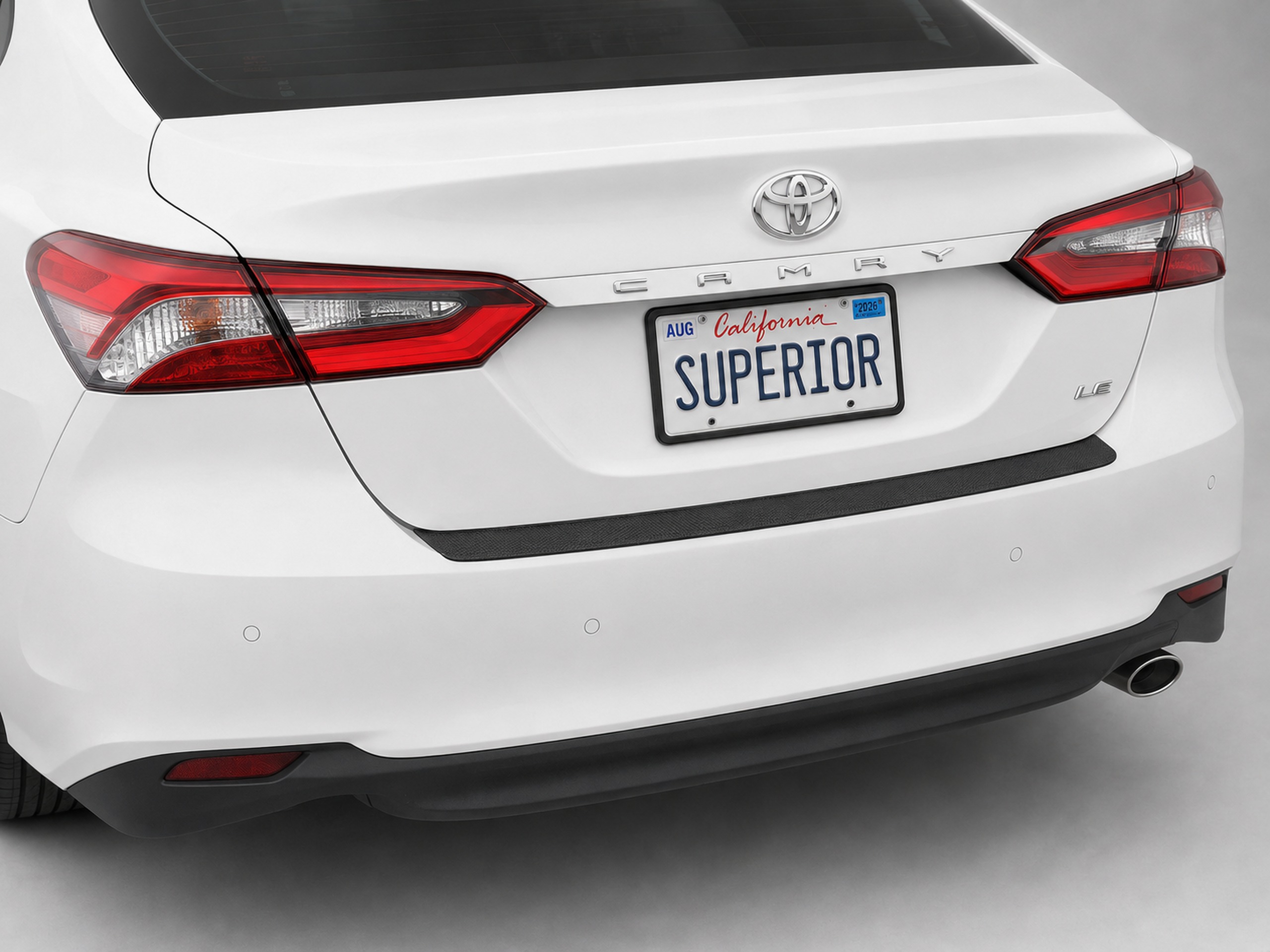 TOYOTA CAMRY 2018-2023 - Rear Sill Plate Vinyl TOYOTA CAMRY 2018-2023 - Rear Sill Plate Vinyl
