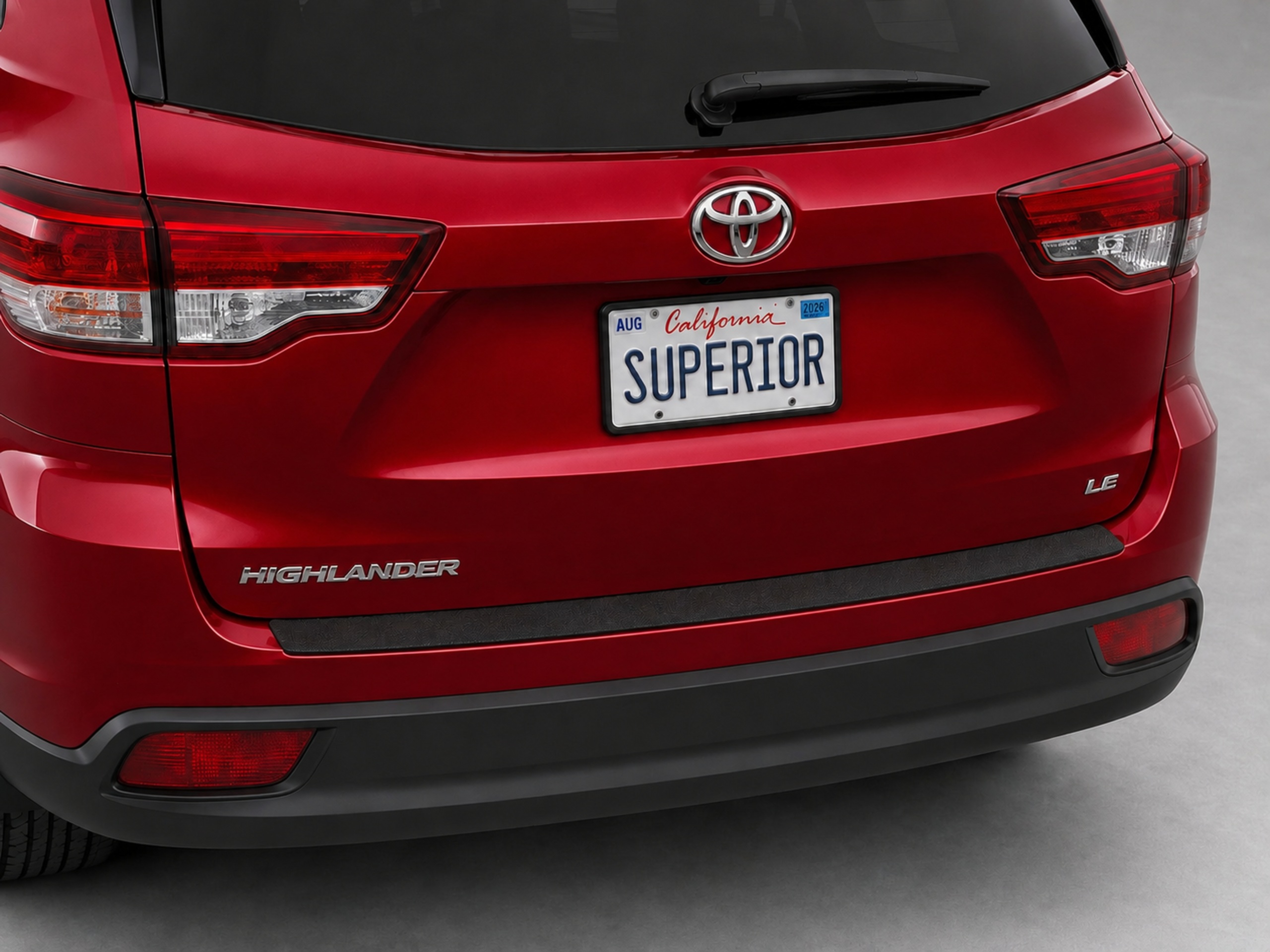 TOYOTA HIGHLANDER 2016-2018 - Rear Sill Plate Vinyl TOYOTA HIGHLANDER 2016-2018 - Rear Sill Plate Vinyl