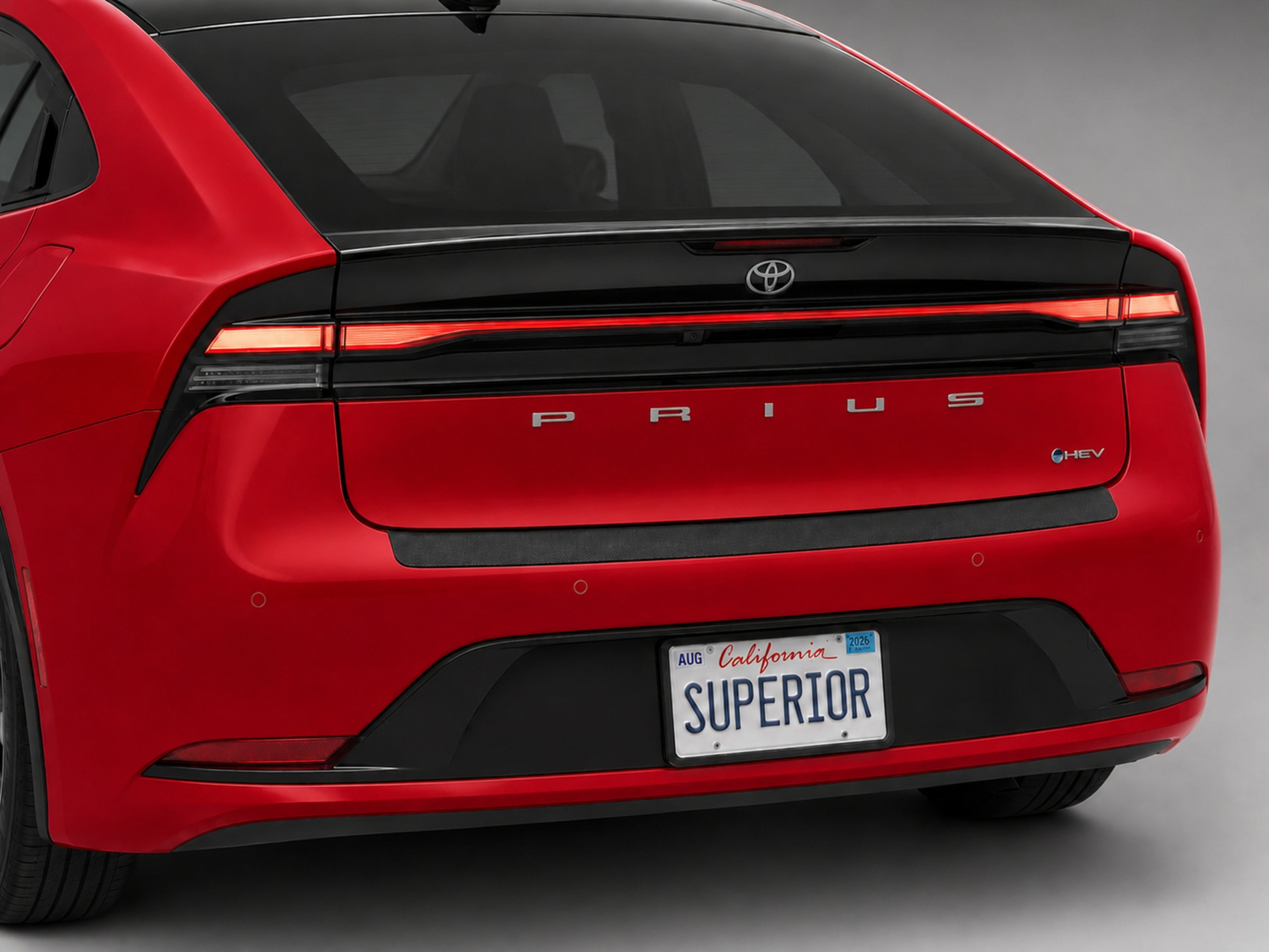 TOYOTA PRIUS 2018-2023 - Rear Sill Plate Vinyl TOYOTA PRIUS 2018-2023 - Rear Sill Plate Vinyl