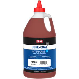 SEM 16505 - Red Oxide Sure-Coat Mixing System - 1/2 Gallon (64 oz)