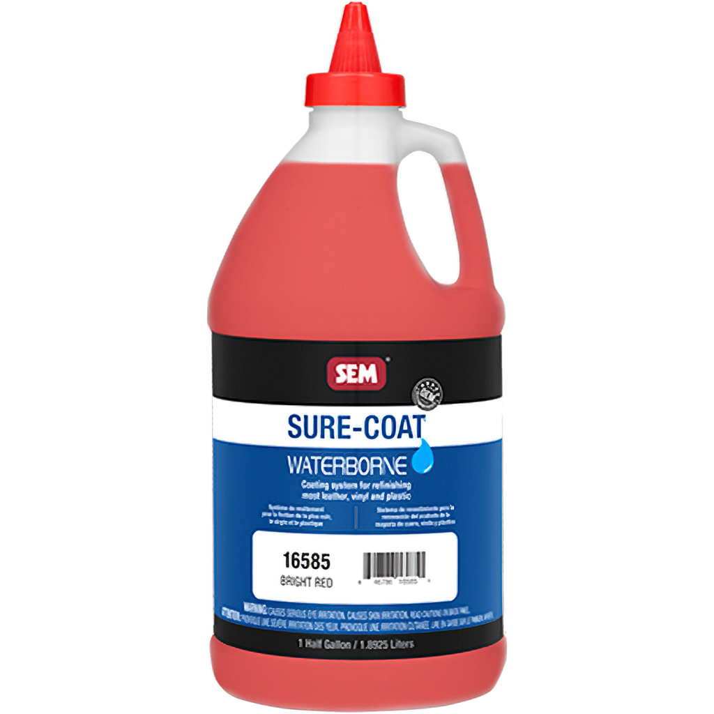 SEM 16585 – Bright Red Sure-Coat Mixing System – 1/2 Gallon (64 oz)