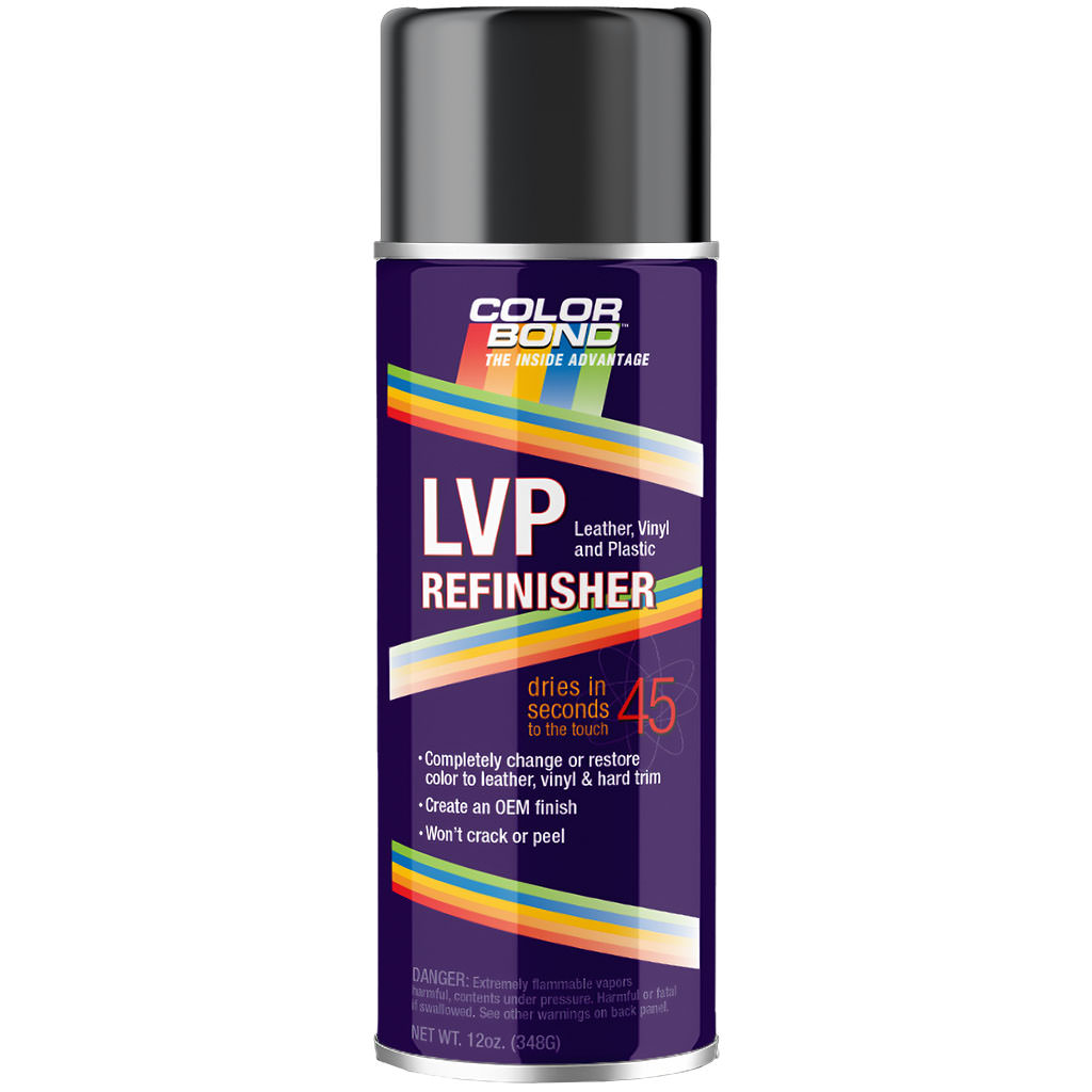 ColorBond 324 - Ford Charcoal Black -  LVP (Leather, Vinyl & Hard Plastic) OE Refinisher Spray Paint - 12 oz.