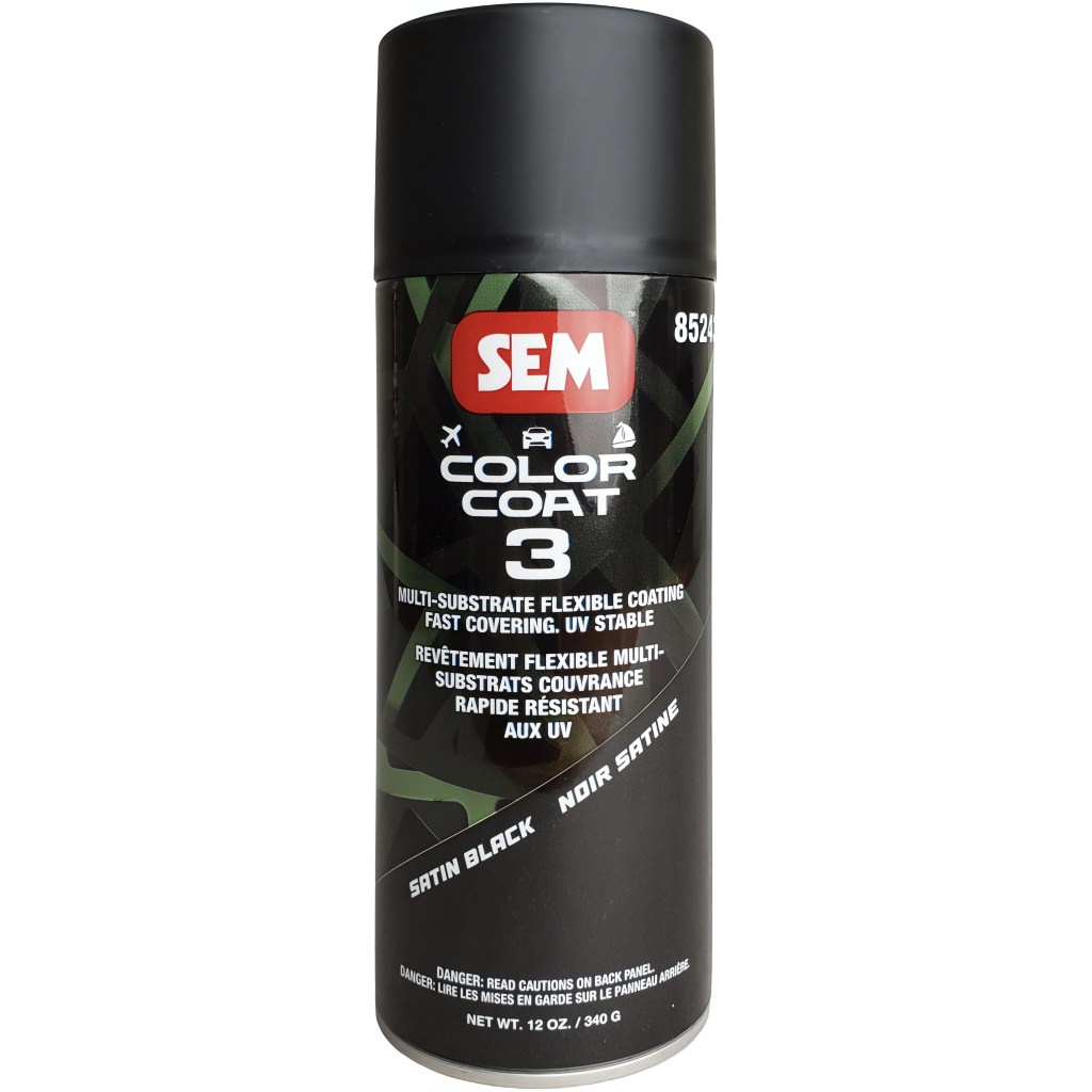 SEM 85243 - Satin Black Color Coat 3 Aerosol SEM 85243 - Satin Black Color Coat 3 Aerosol